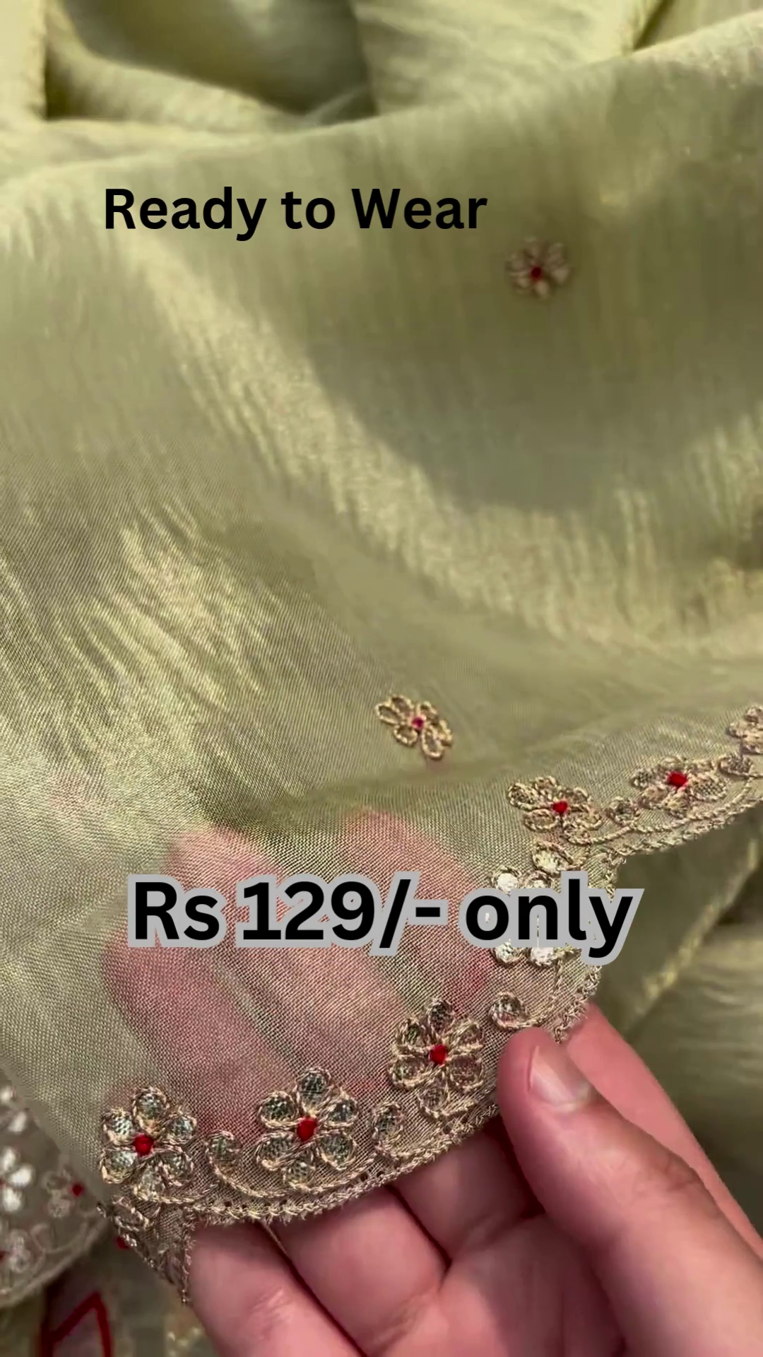 Gotta Patti Embroidered Ready-to-Wear Suit – Festive Elegance