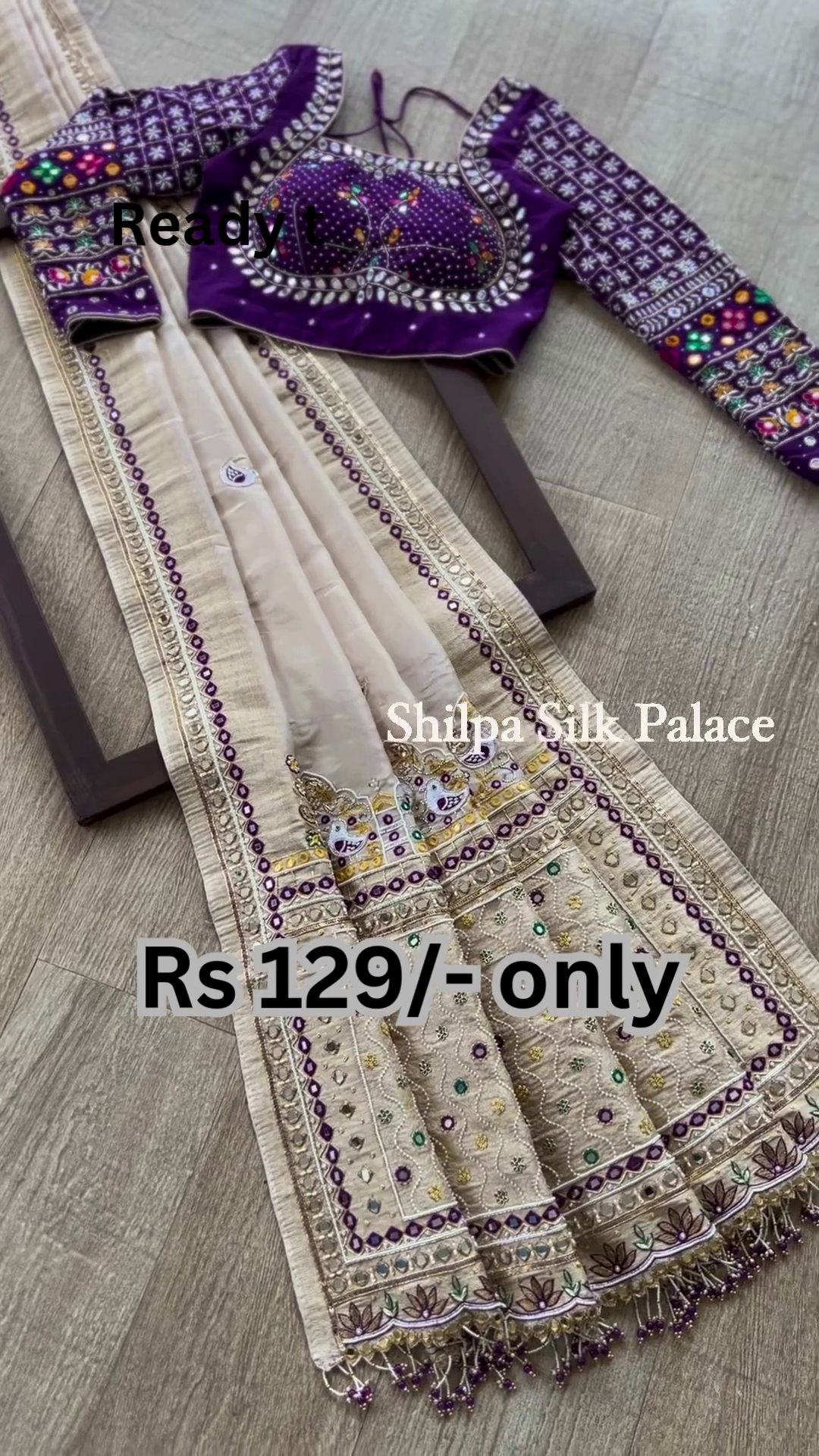 Multicolor Embroidered Saree – Festive Beauty