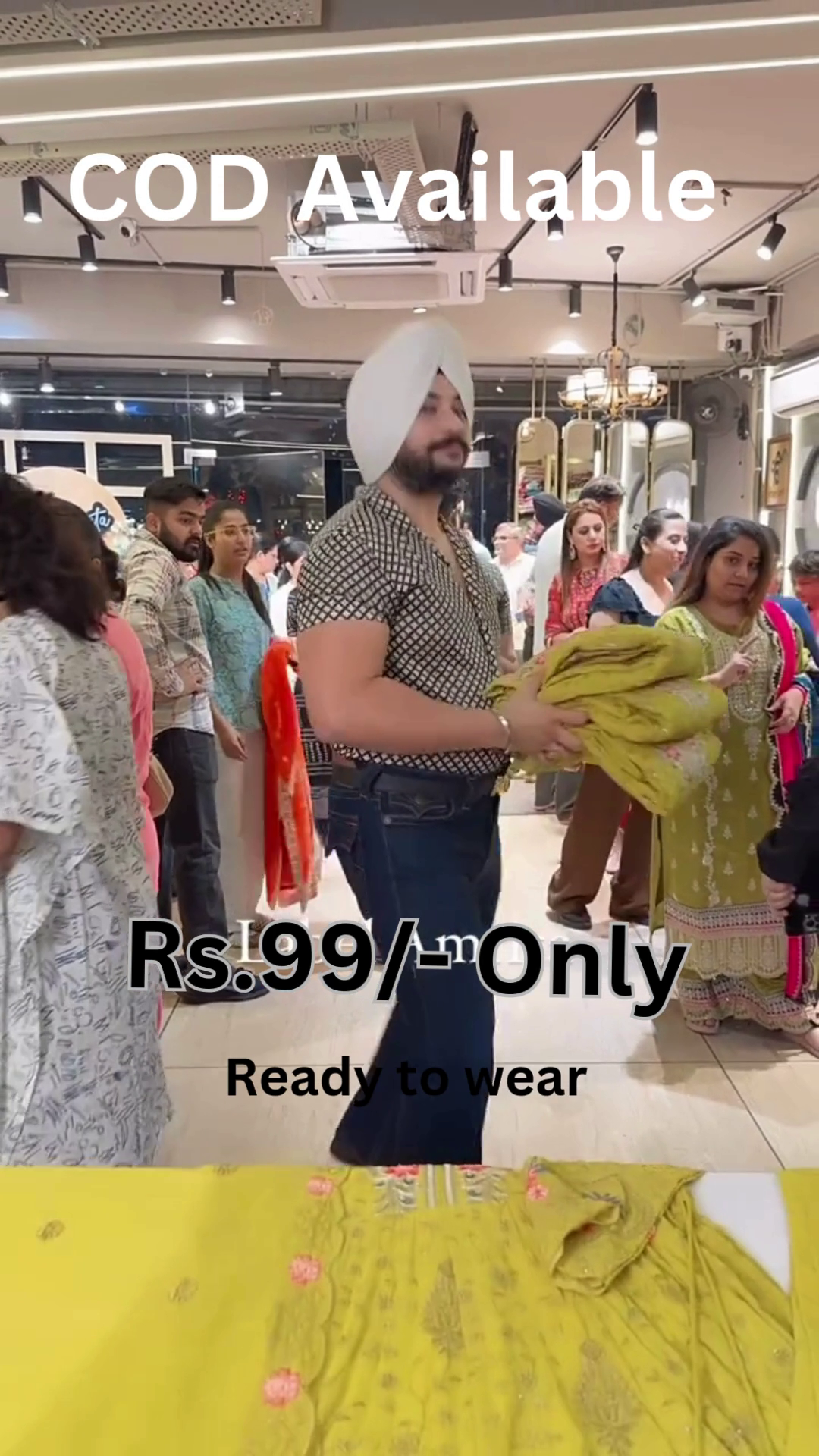 Yellow Embroidered Suit Set – Festive Charm