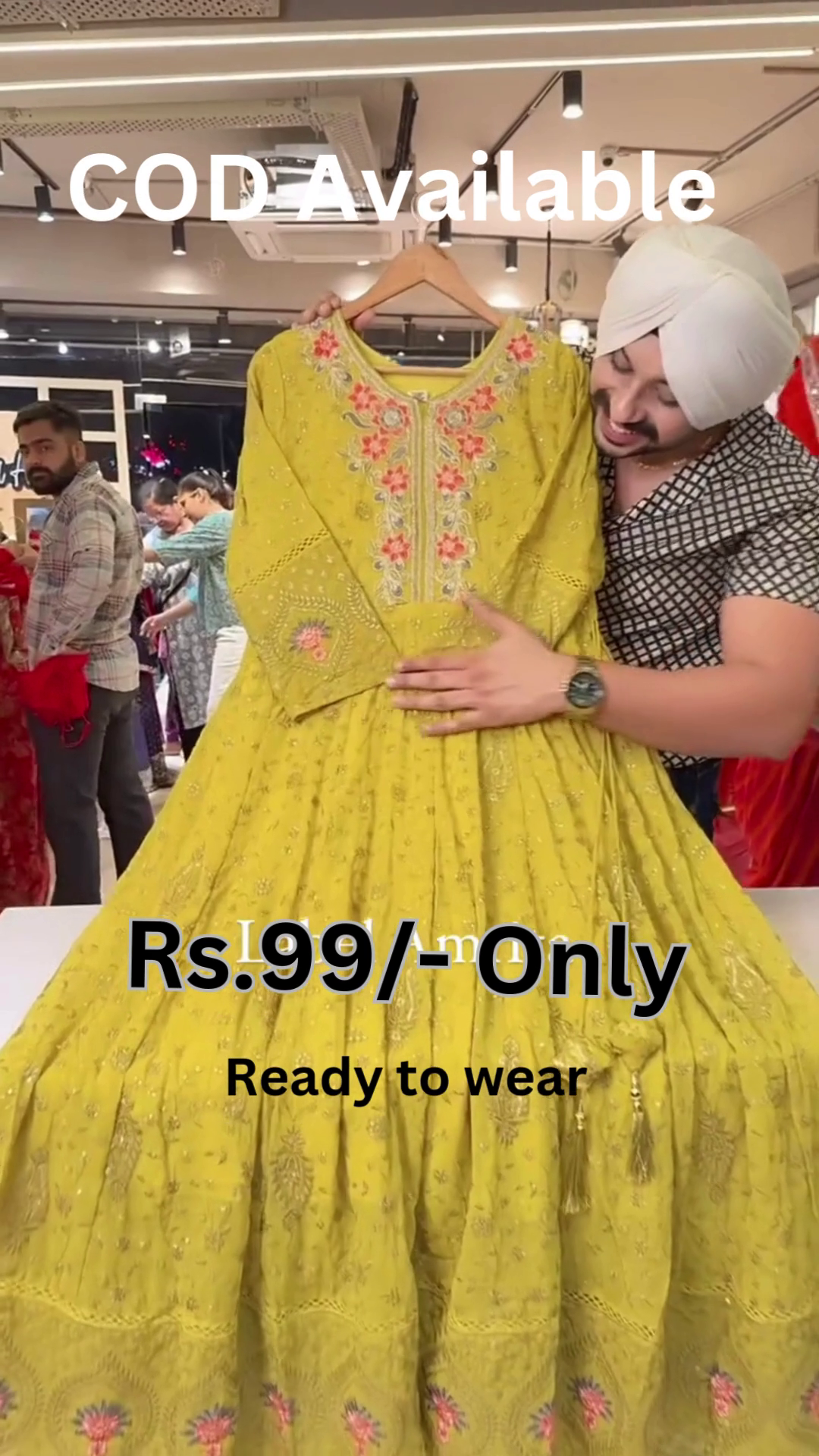 Yellow Embroidered Suit Set – Festive Charm