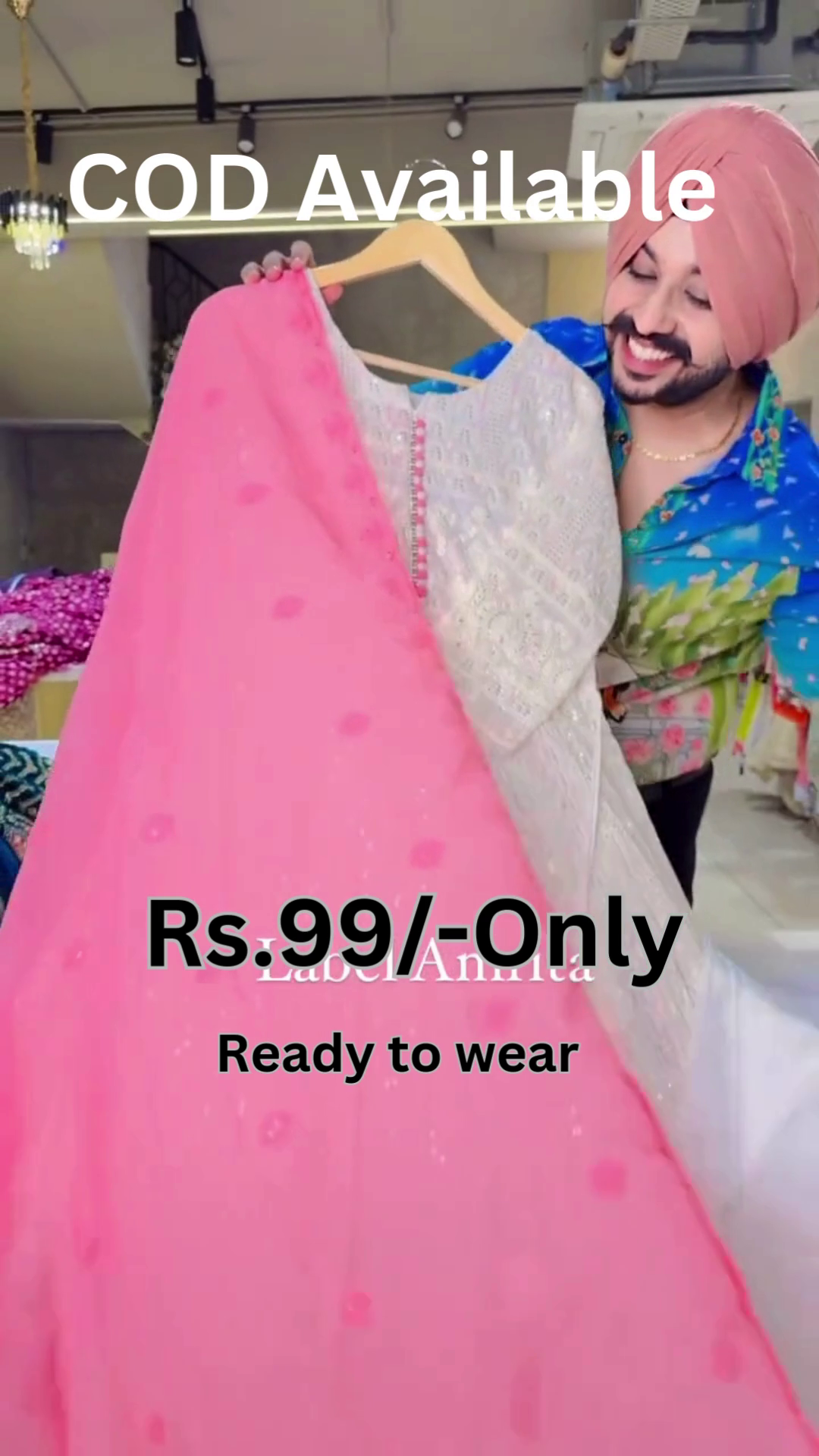 Elegant White Anarkali Dress – Graceful Look