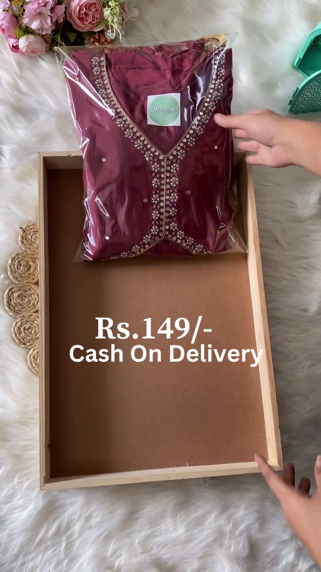 Maroon Embroidered Kurta Set – Premium Look