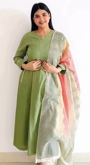 Classic Black Ethnic Suit with Printed Dupatta – Timeless Elegance