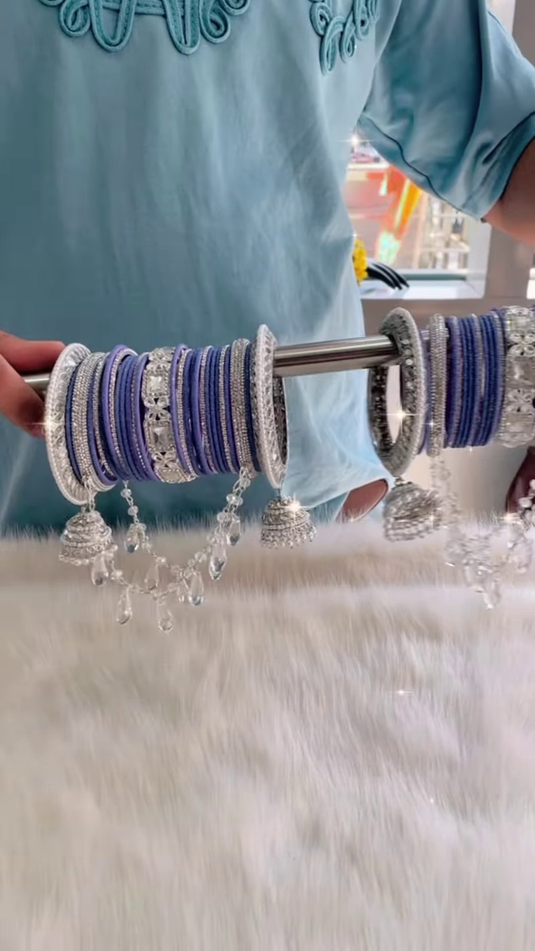 💙 Royal Blue Bridal Bangle Set