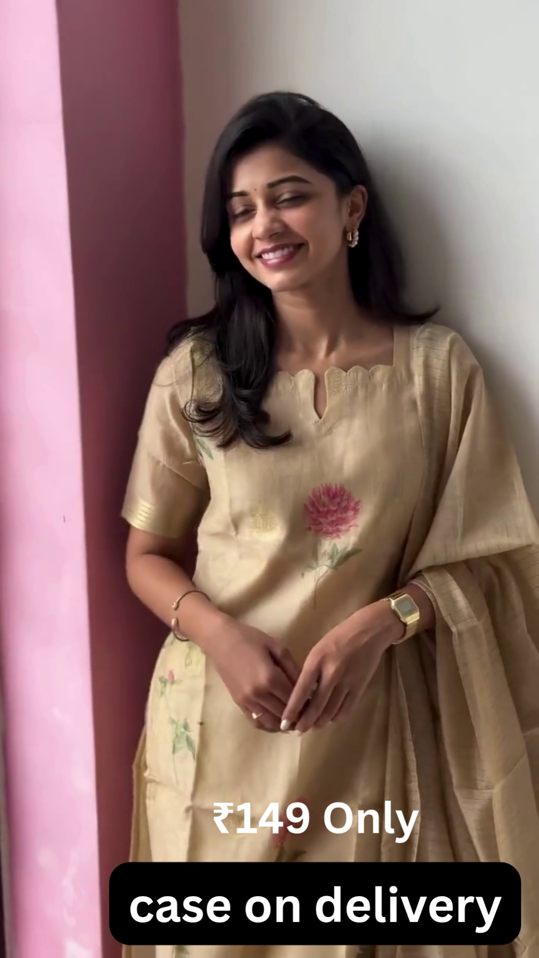 Soft Beige Ethnic Ensemble – Classic Elegance