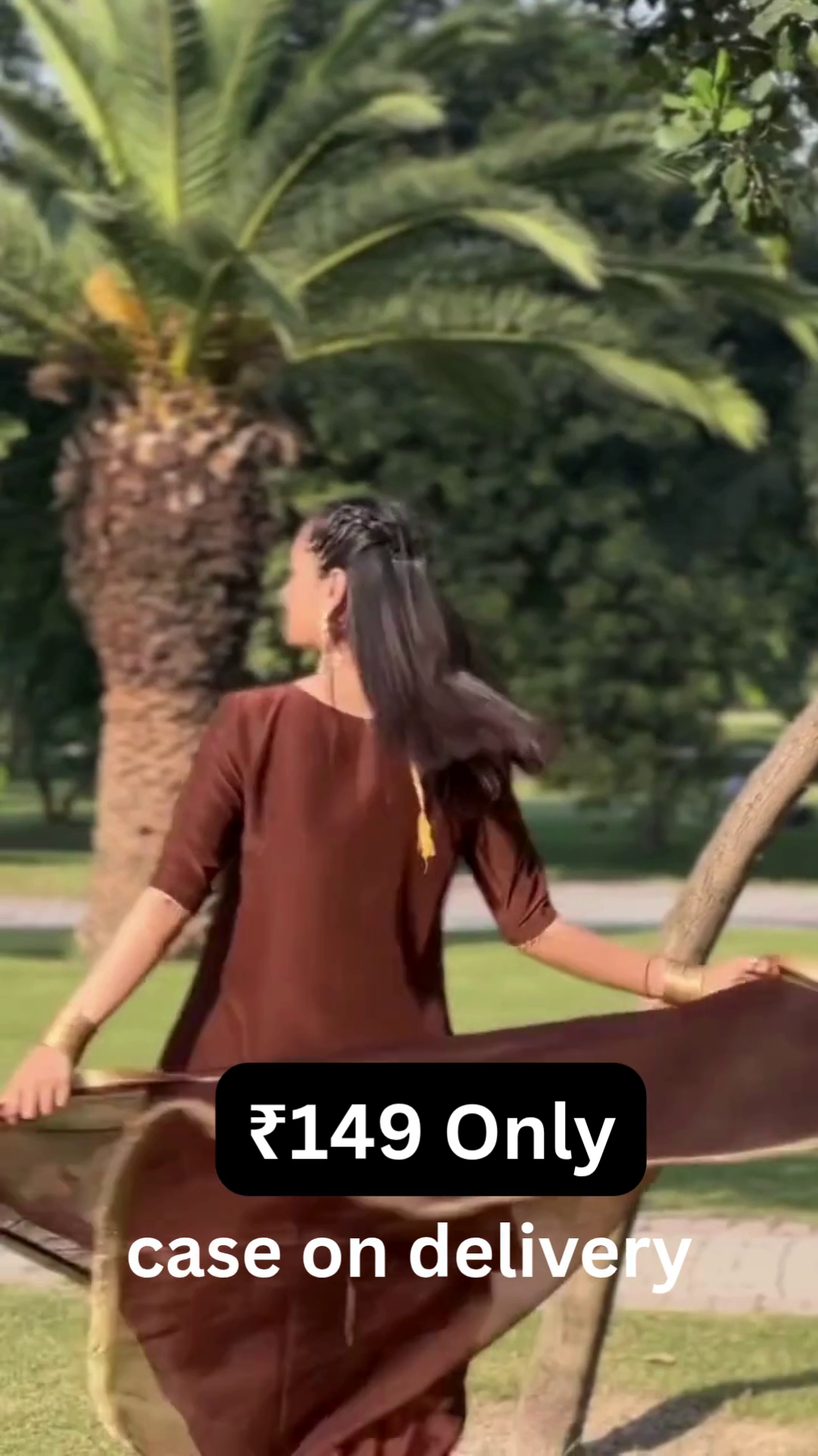 Rich Brown Flow Dress – Graceful Movement
