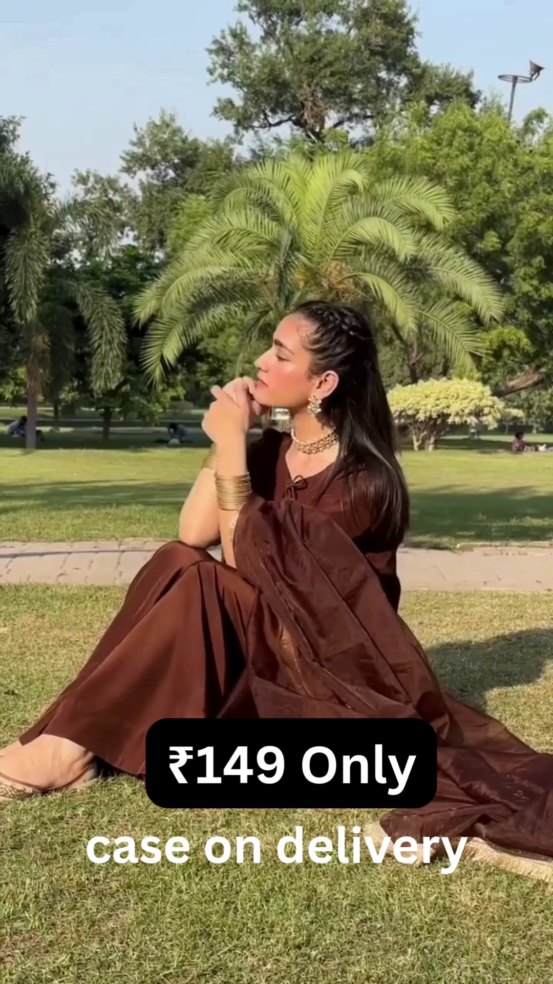 Rich Brown Flow Dress – Graceful Movement