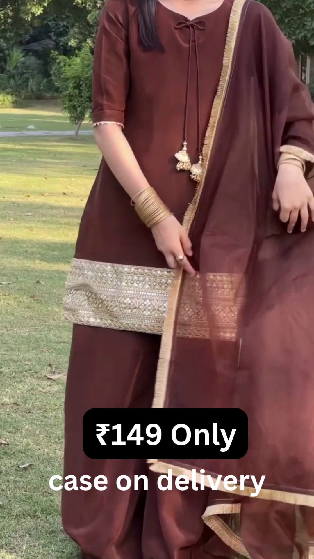 Rich Brown Flow Dress – Graceful Movement