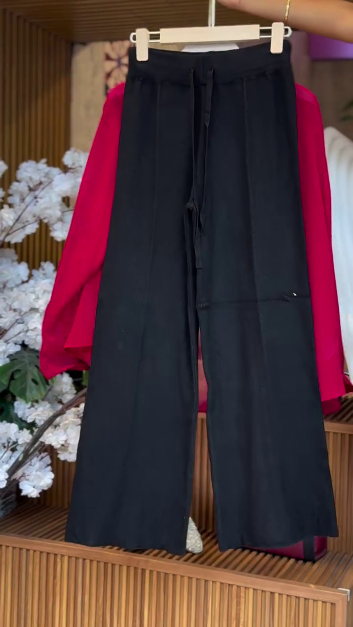 Bold Red Layered Shirt Set – Power Meets Style