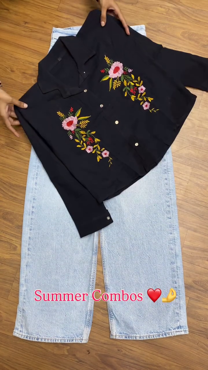 Blush Breeze Top & Denim Ease – The Perfect Summer Combo