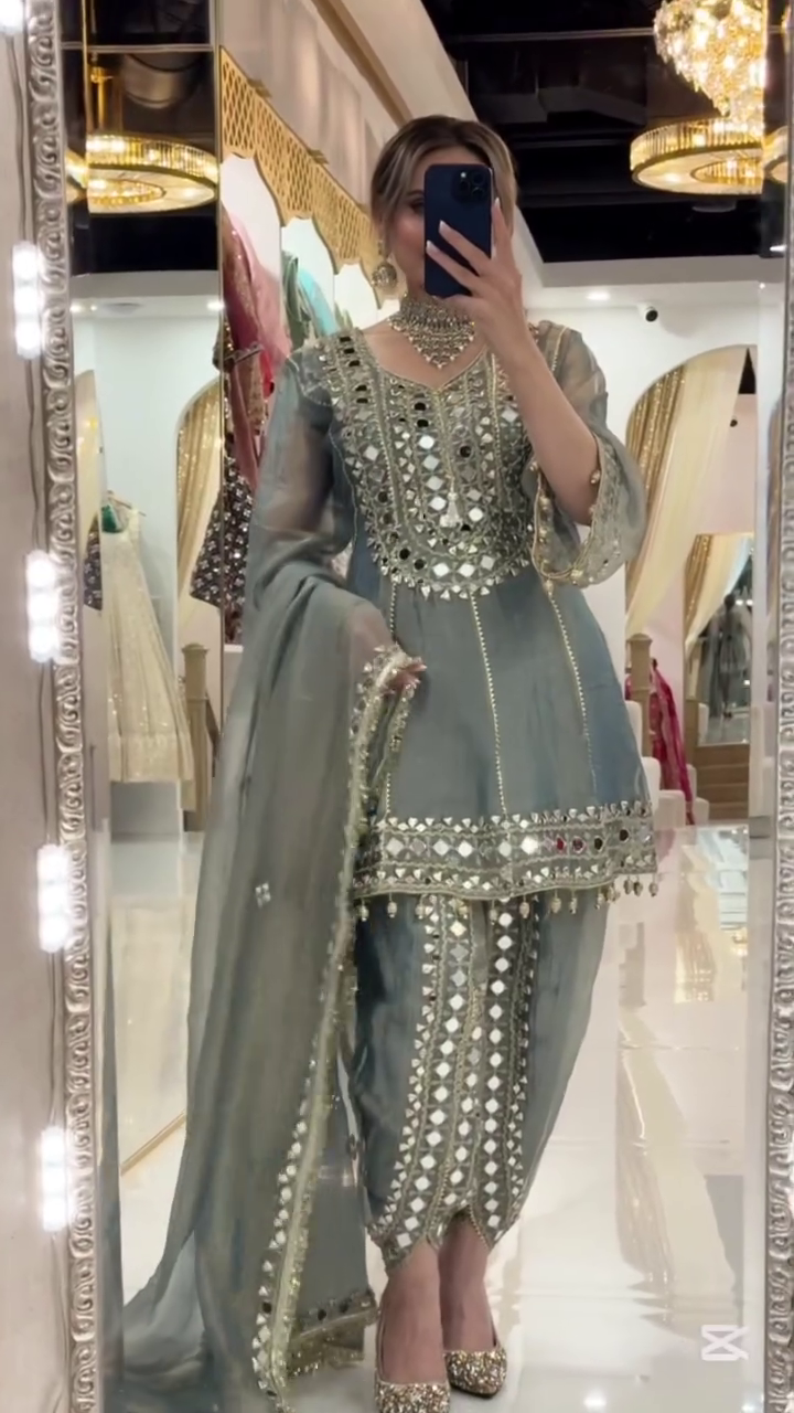 Luxury Mirror Work Suit – Festive Ready & Super Elegant Look!