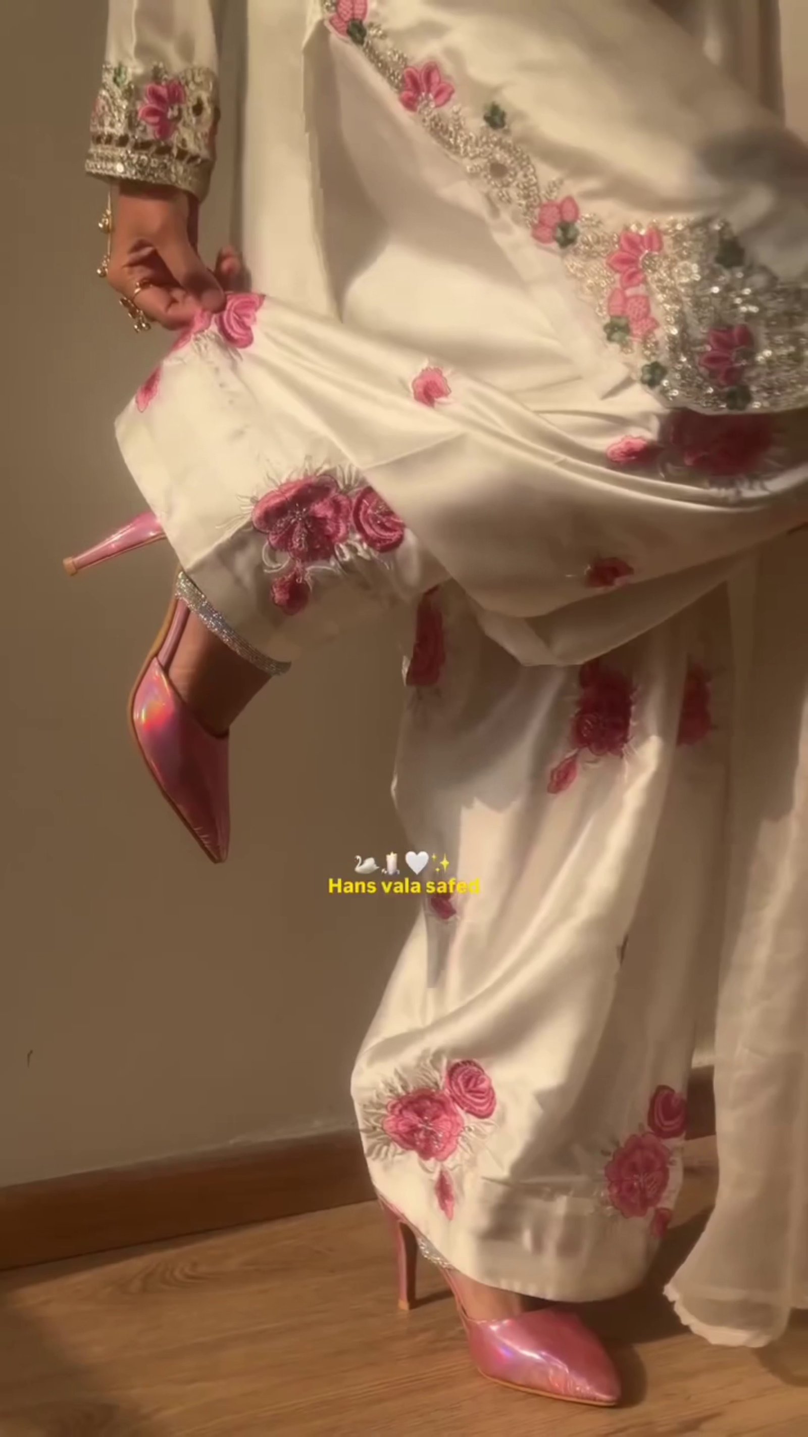 Elegant White Floral Suit – Soft, Graceful & Summer Perfect!