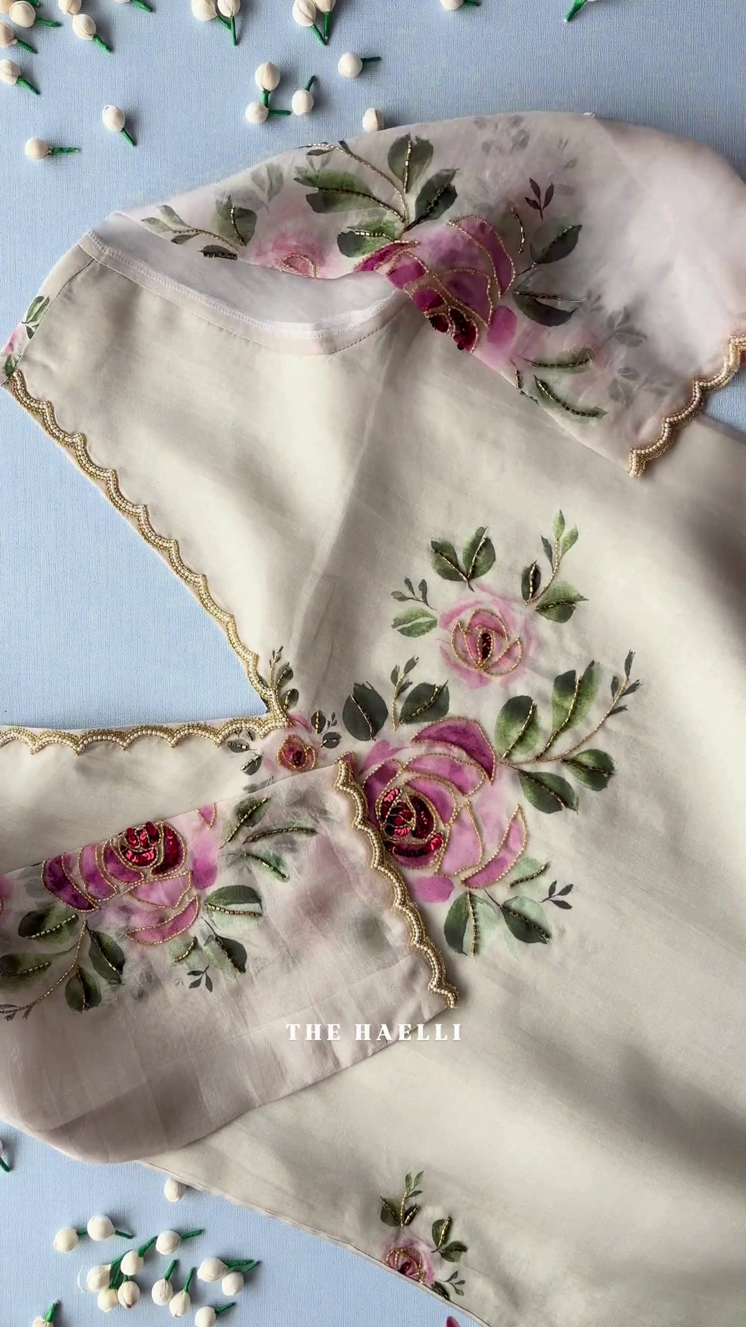 Luxury Organza Floral Suit – Soft, Elegant & Designer Vibes!