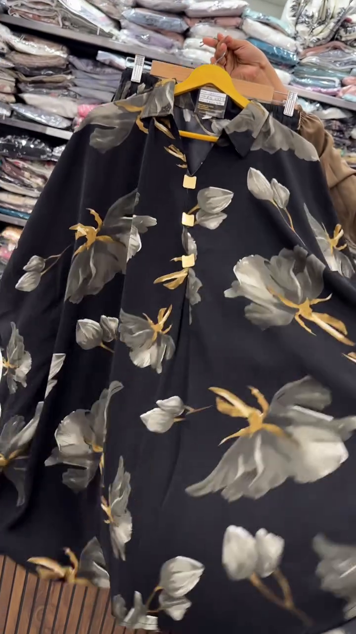 Elegant Black Floral Shirt – Bold, Stylish & Versatile!