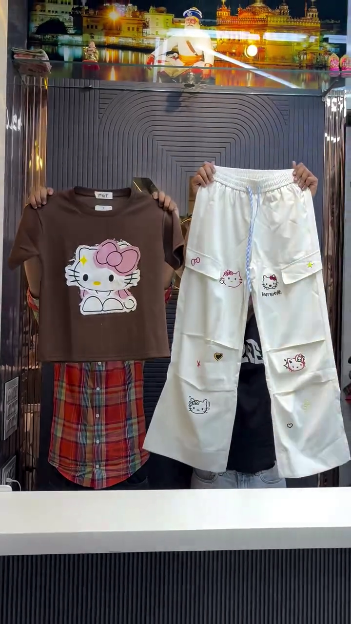 Cute Cartoon Co-ord Set – Fun & Trendy Outfit