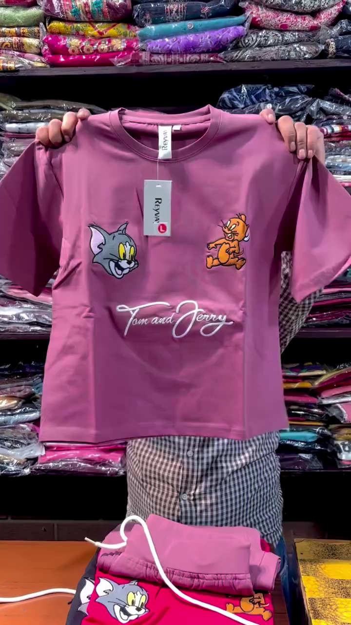 Trendy Tom & Jerry Co-ord Set – Fun, Comfortable & Stylish