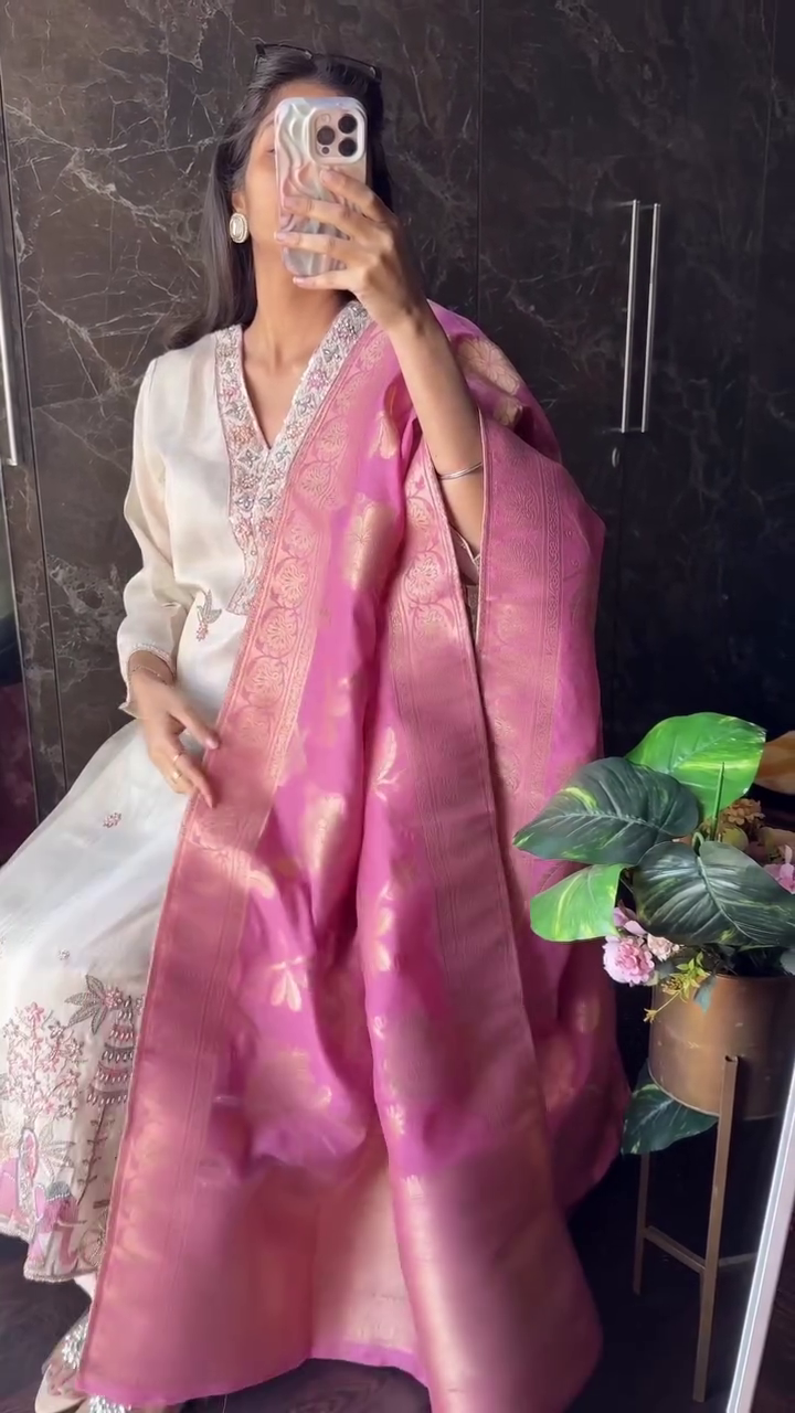 Premium Pastel Embroidered Kurta – Elegant, Soft & Festive Ready