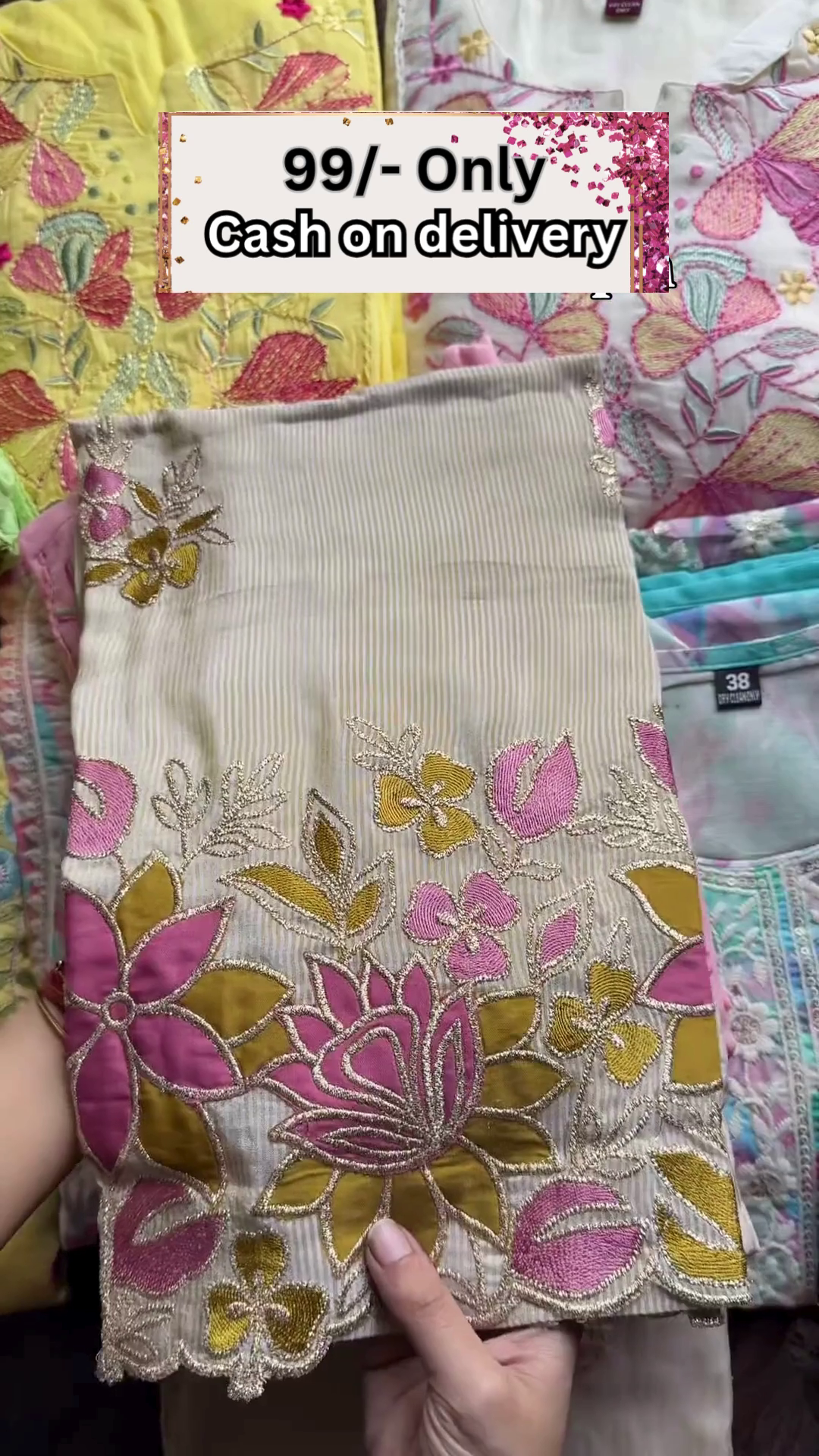 Elegant Lavender Handwork Dress Material – Premium Designer Look