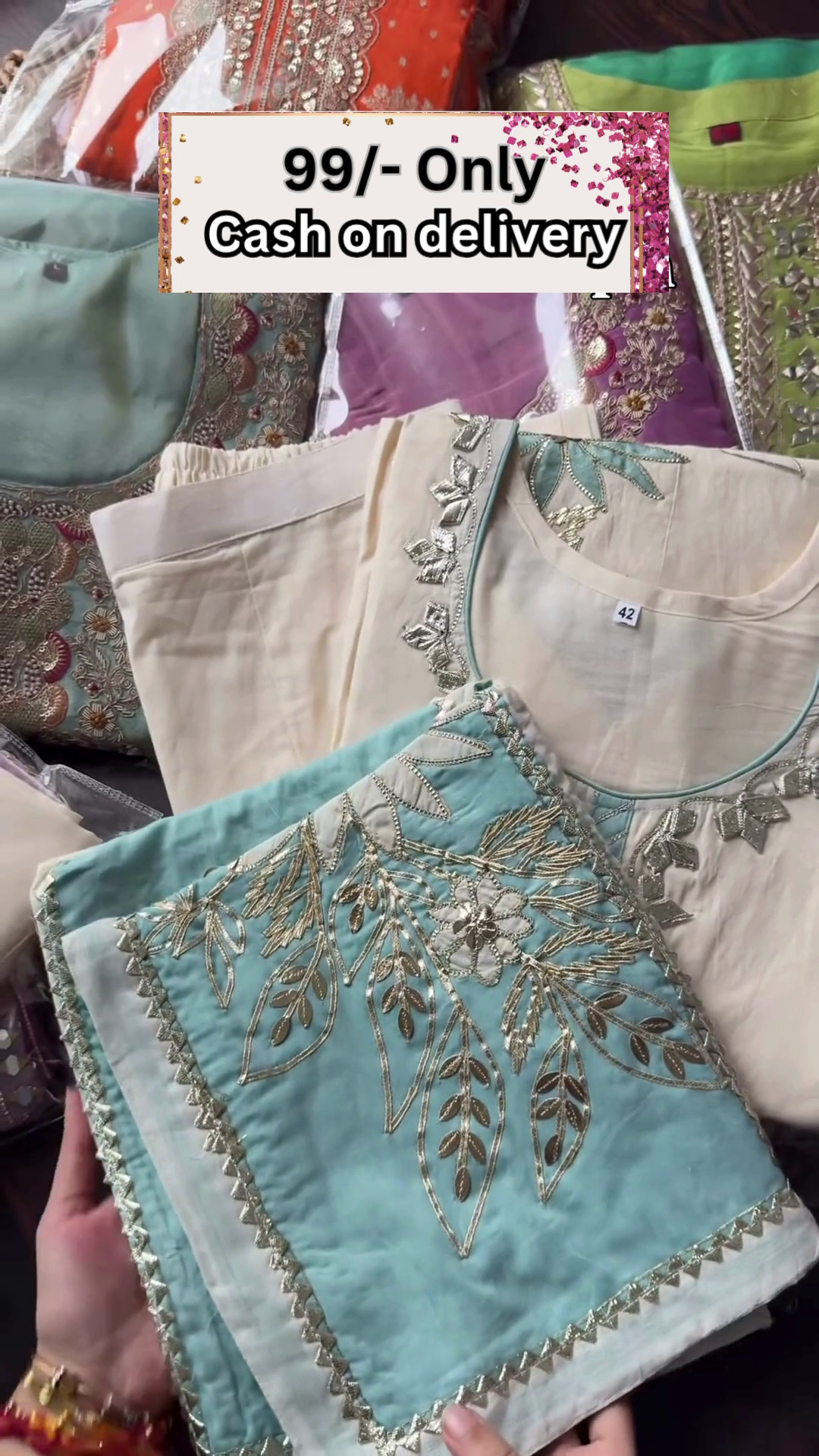 Elegant Lavender Handwork Dress Material – Premium Designer Look