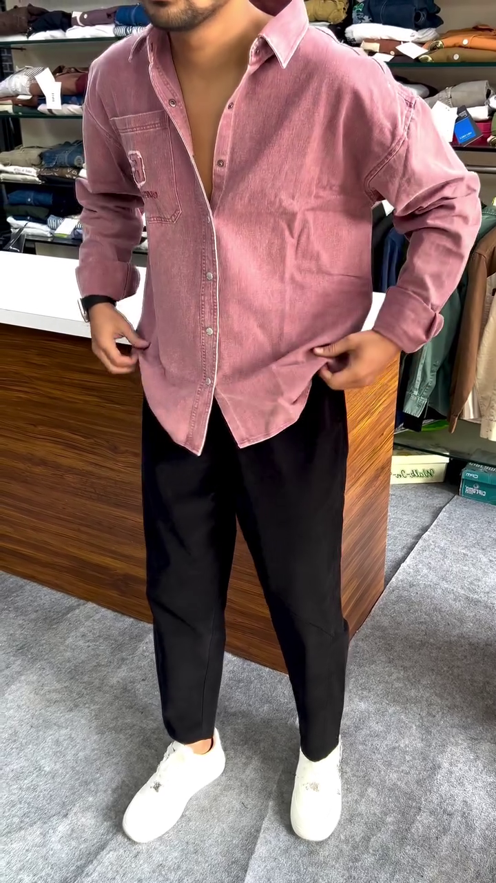 Stylish Grey Casual Shirt with Black Pants – Smart Everyday Look
