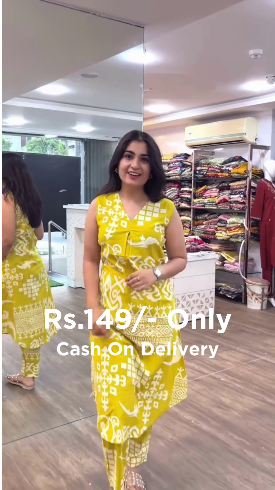 Bright Yellow Sleeveless Kurti – Fresh, Vibrant & Summer Ready