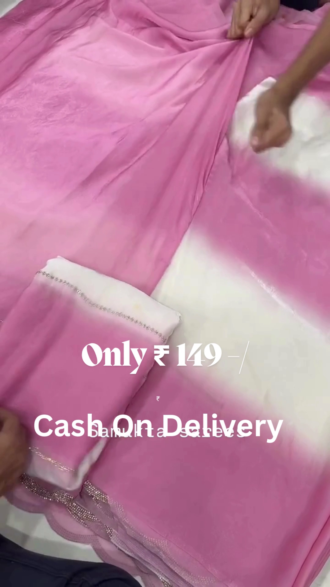 Soft Pink Ombre Saree – Graceful Elegance with Subtle Shine