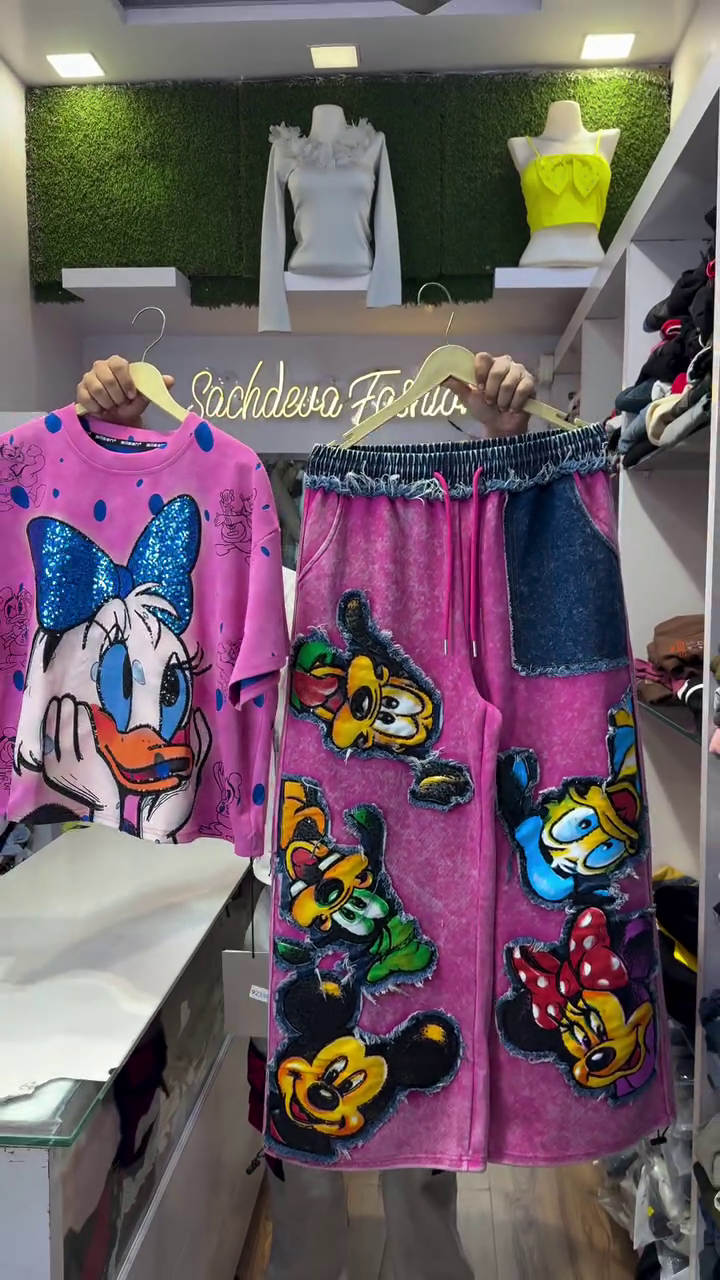 Cute Cartoon Co-Ord Set – Playful & Trendy Vibes
