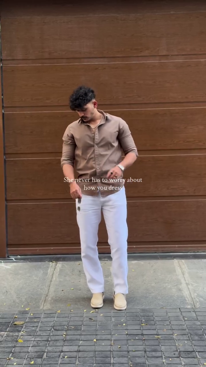 Smart Casual Brown Shirt Look – Effortlessly Stylish
