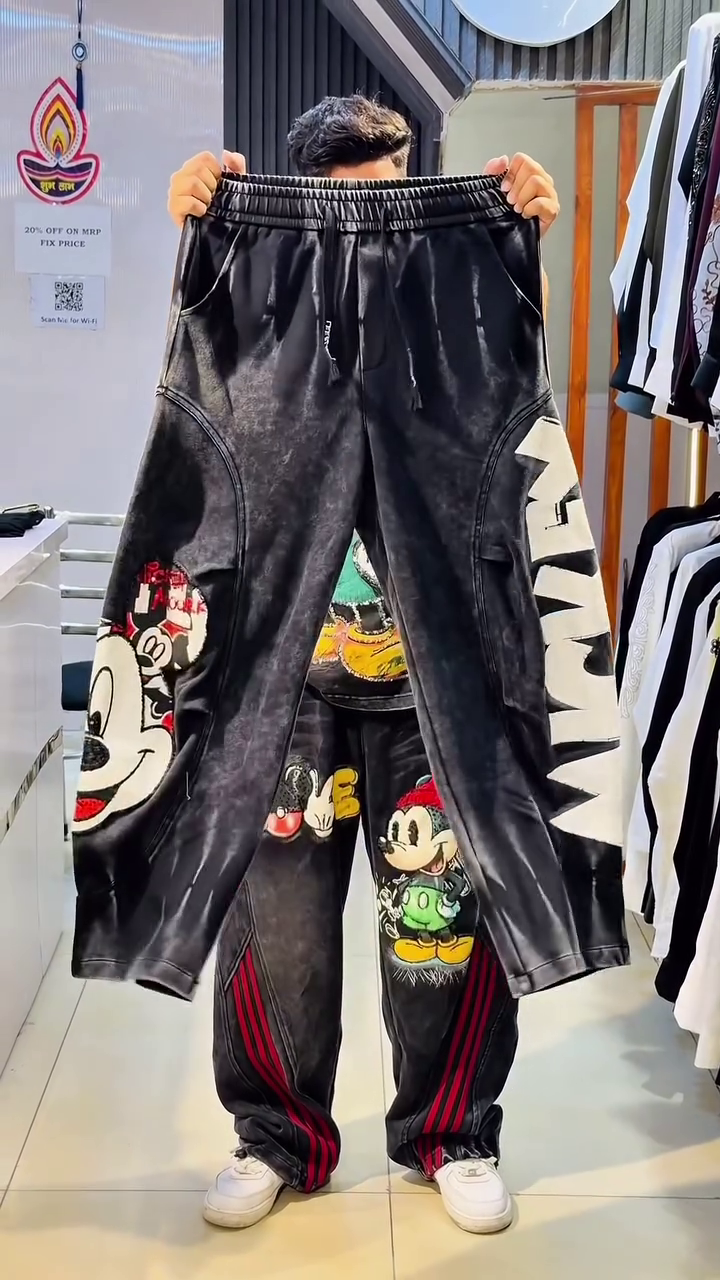 Cartoon Printed Joggers – Bold & Playful Streetwear