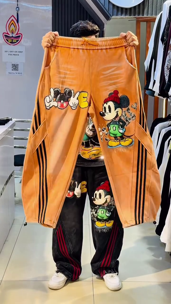 Cartoon Printed Joggers – Bold & Playful Streetwear