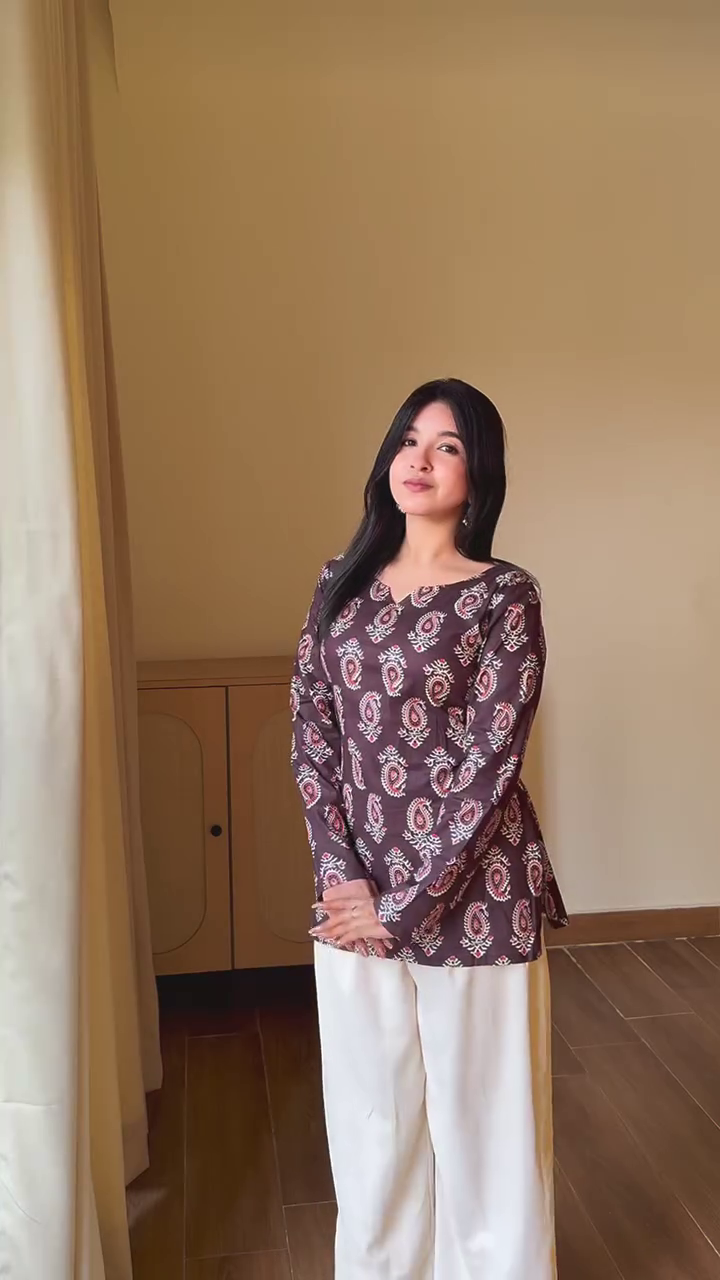 Elegant Floral Ethnic Top