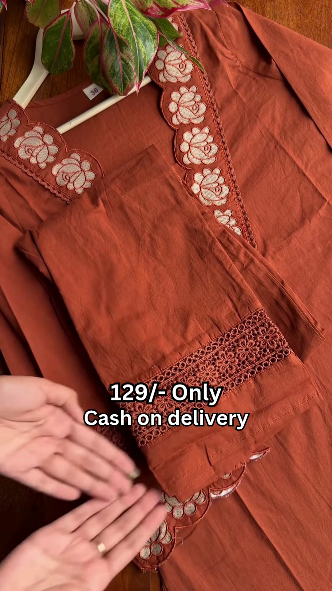 🧡 Beautiful Embroidered Cotton Kurti – Grace In Every Detail