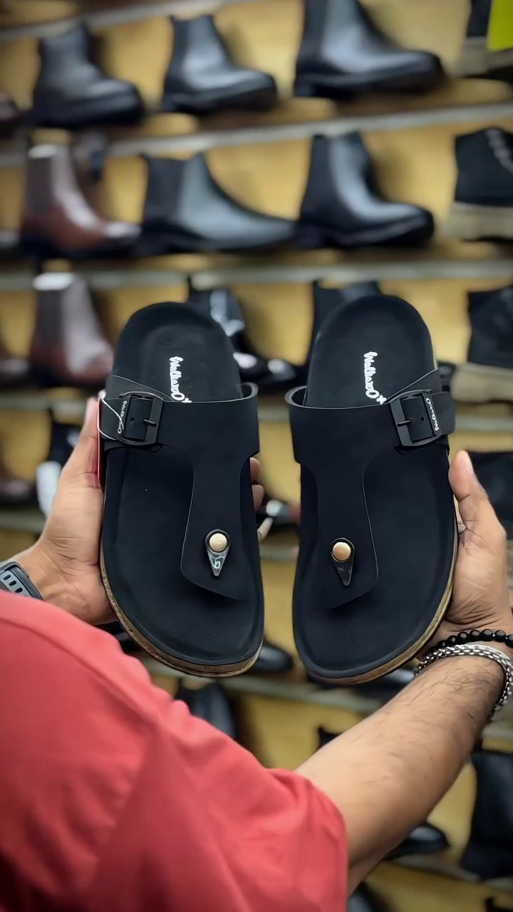 🖤 Classic Men’s Toe-Ring Sandals – Premium Style & Comfort