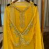 Premium Chiffon Handwork Suit with Bottom and Organza Dupatta - Image 4