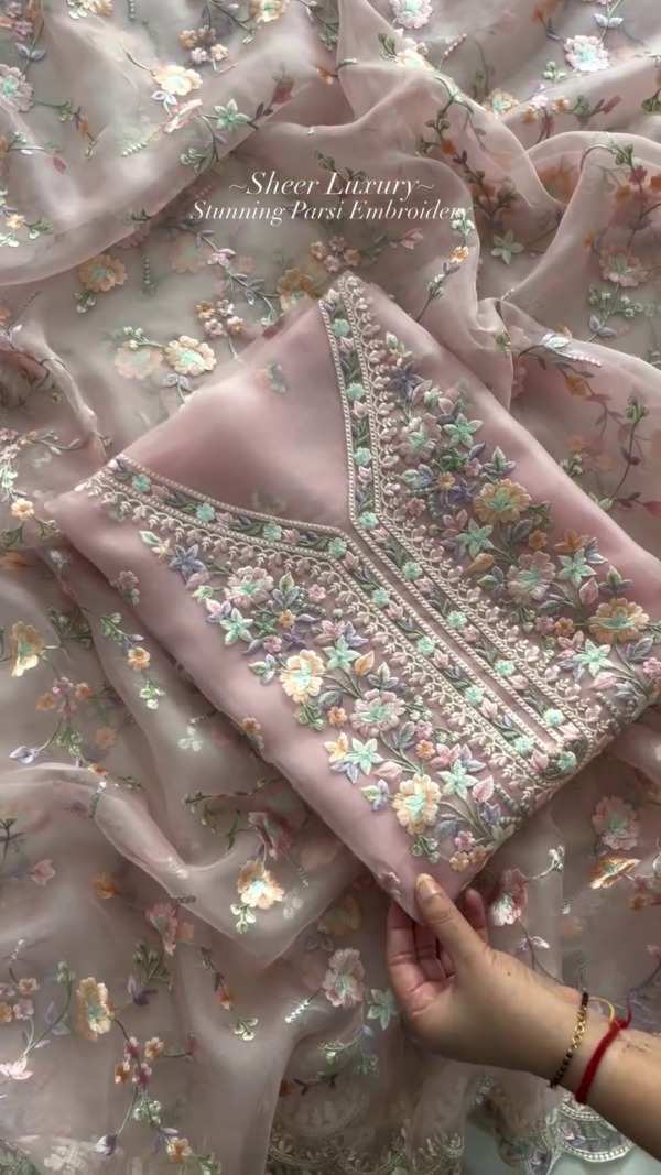 Sheer Luxury: The Beauty of Stunning Parsi Embroidery - Image 2