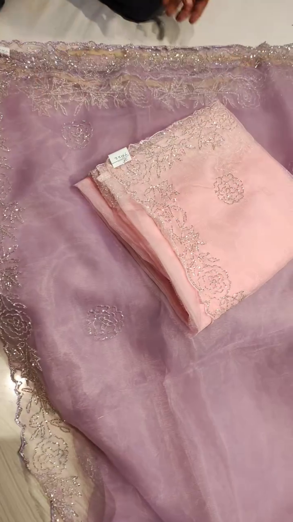 Elegant Embroidered Net Fabric – A Timeless Blend of Grace & Sophistication - Image 2