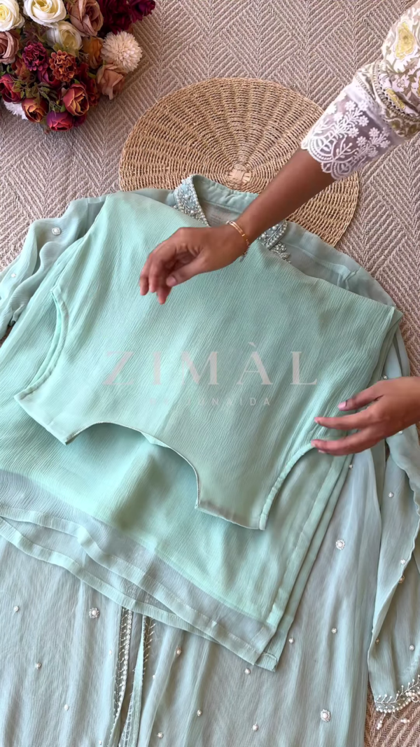 ✨ Ethereal Elegance – Handcrafted Embroidered Chiffon Suits ✨ - Image 4