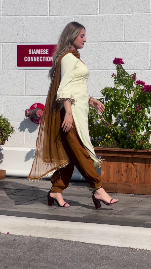 Handmade Designer Punjabi Patiala Suit with Dupatta – Traditional Elegance Meets Contemporary Style - Image 2