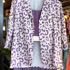 Lilac Leopard Print Co-Ord Set with Solid Inner & Shorts – Bold & Breezy