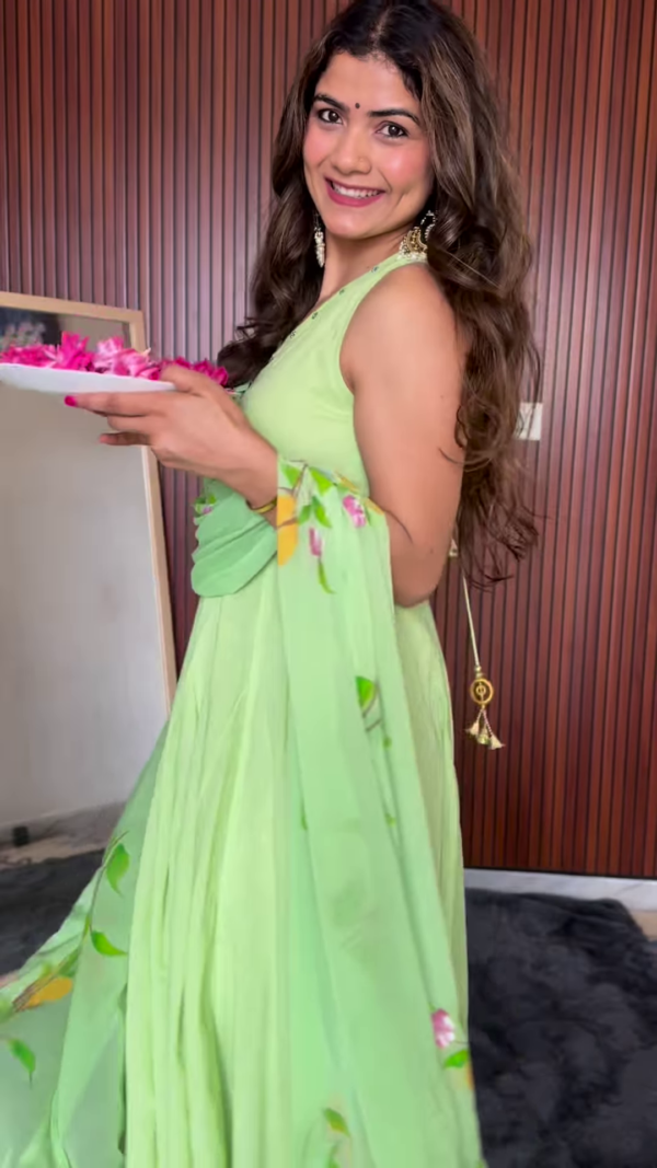 Floral Bliss Anarkali Dress – Grace in Every Step - Image 6