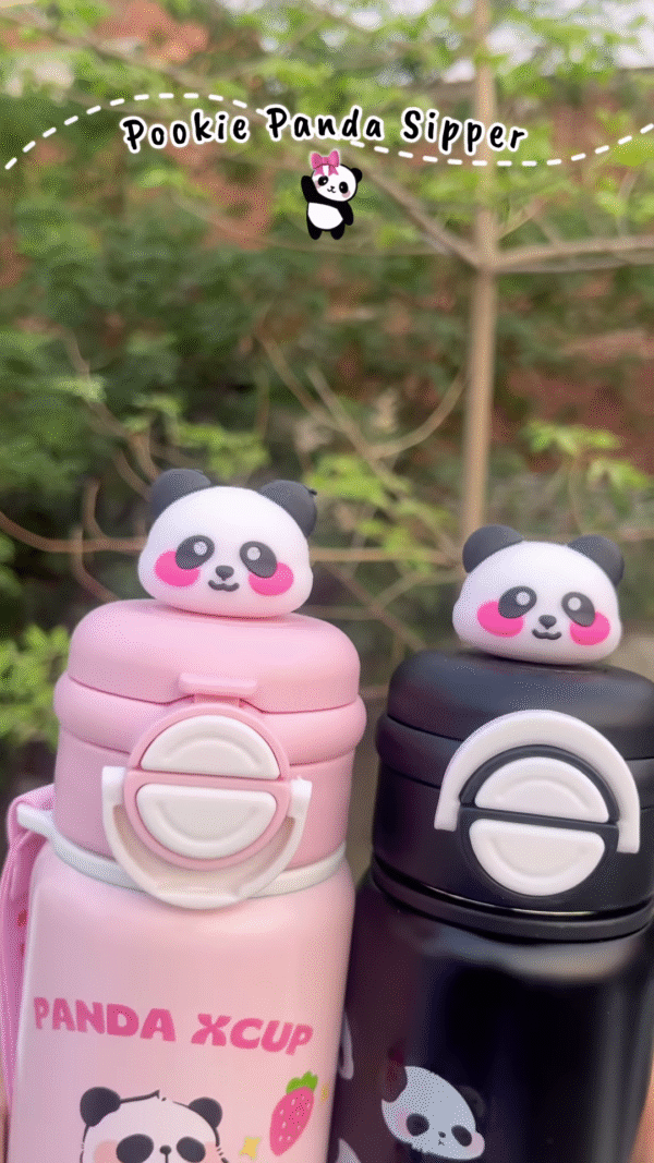 🐼💧 Pookie Panda Sipper Bottle – Stay Cute, Stay Hydrated! 🎀 - Image 3