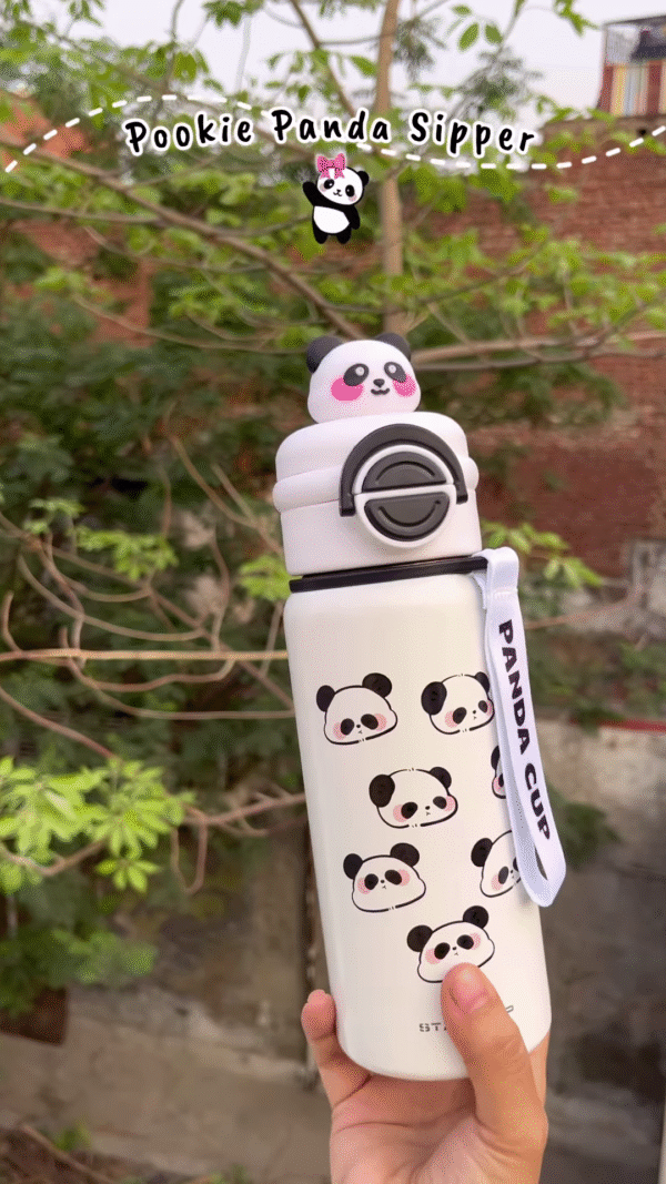 🐼💧 Pookie Panda Sipper Bottle – Stay Cute, Stay Hydrated! 🎀 - Image 2