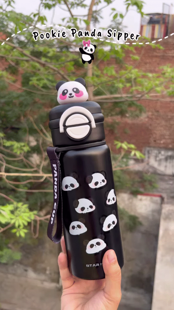 🐼💧 Pookie Panda Sipper Bottle – Stay Cute, Stay Hydrated! 🎀
