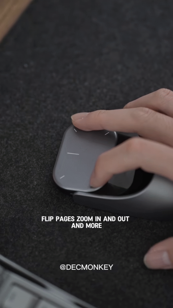 Ergonomic Wireless Mouse with Touch Scroll and Customizable Gestures - Image 4