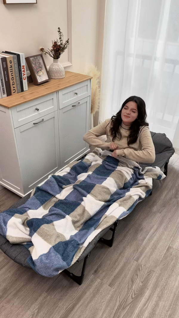 Portable Folding Camping Cot for Comfortable Outdoor Sleeping - Image 3