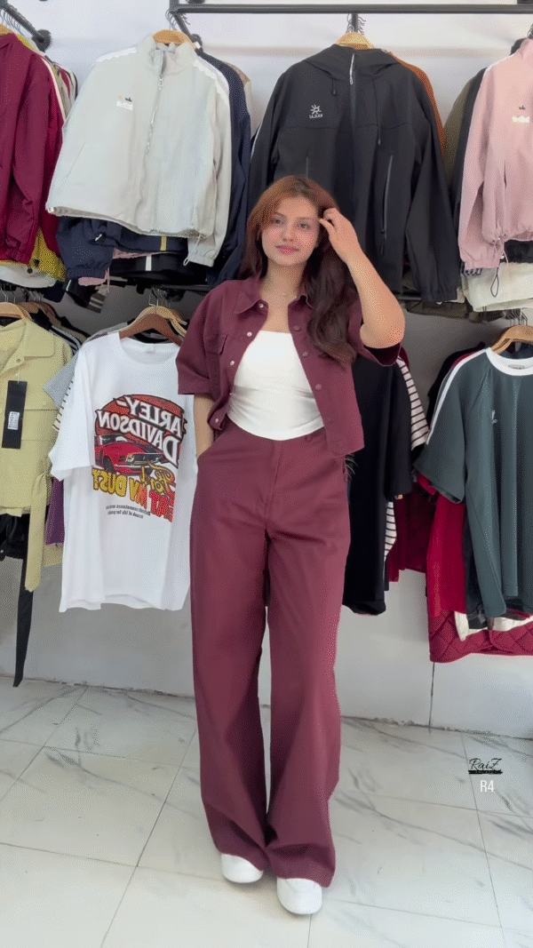 Stylish Grey Denim Co-ord Set - Image 6