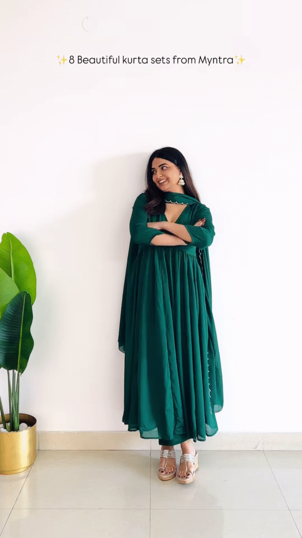 Elegant Embroidered Kurta Set – 6 Stunning Colors - Image 2