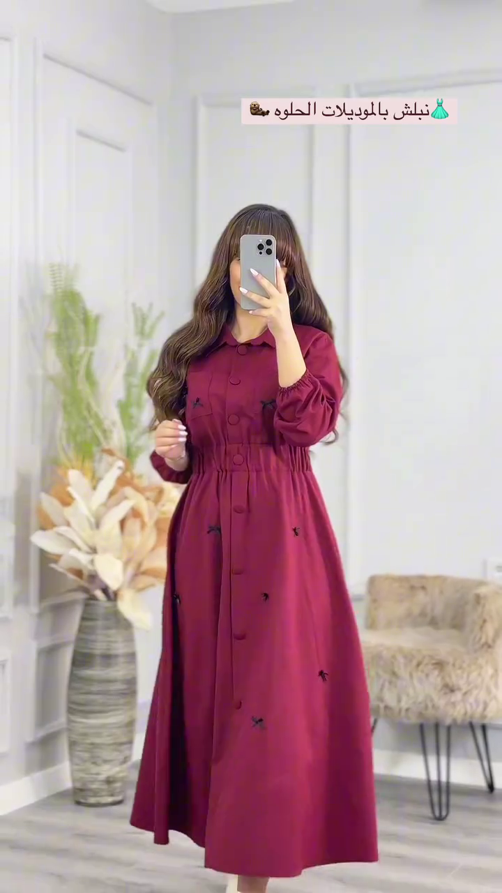 Modest Olive Green Buttoned Flared Dress – Effortless Elegance & Comfort - Image 2