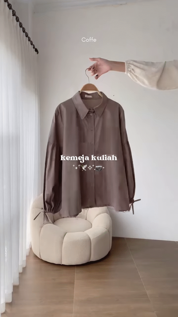 Latte Oversized Shirt – Elegant & Minimalist - Image 2