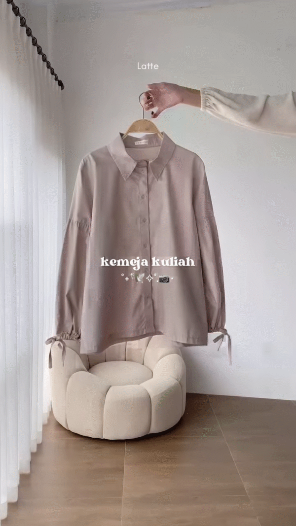 Latte Oversized Shirt – Elegant & Minimalist - Image 5